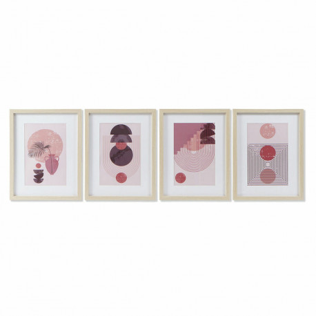 Maal DKD Home Decor Abstraktne (35 x 2 x 45 cm) (4 Ühikut)