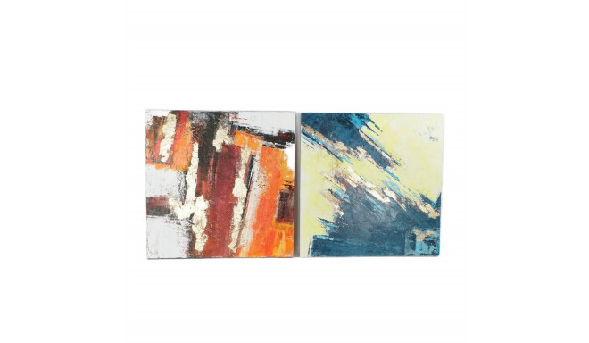 Painting DKD Home Decor 99,5 x 3,5 x 99,5 cm Abstract Modern (2 Units)