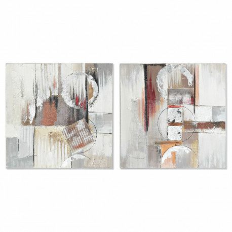 Maal DKD Home Decor Abstraktne (60 x 2,8 x 60 cm) (2 Ühikut)