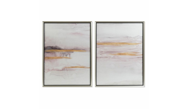 Painting DKD Home Decor 60 x 3,5 x 80 cm Abstract Urban (2 Units)