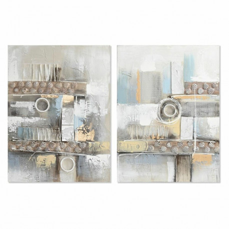 Painting DKD Home Decor Abstract Modern (60 x 3 x 80 cm) (2 Units)