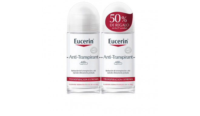 EUCERIN ANTI-TRANSPIRANT DESODORANTE ROLL-ON PACK 2 x 50 ml
