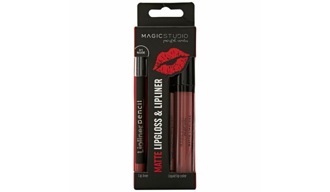 Kosmētikas komplekts Magic Studio Matte Lipgloss & Lipliner (2 pcs)