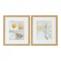 Картина DKD Home Decor S3013510 Drawed Leaf традиционный Лист растения (33 x 3 x 38 cm) (2 штук)