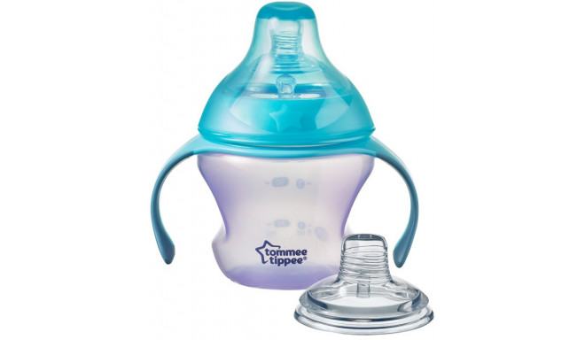 Tommee Tippe детская бутылочка Soft Spout Transition Cup 4-7 месяцев, синий