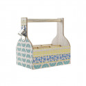 Pudelialus DKD Home Decor Sinine Türkiissinine MDF (27 x 16,5 x 25 cm) (2 Ühikut)