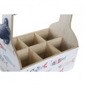 Pudelialus DKD Home Decor MDF Mitmevärviline (27 x 16,5 x 25,5 cm) (2 Ühikut)