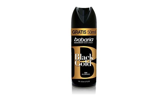 BABARIA BLACK GOLD DESODORANTE +50 ML GRATIS 200ML