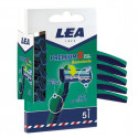 LEA PREMIUM CUCHILLAS DESECHABLES 2 HOJAS BASCULANTES 5UN