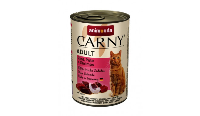 ANIMONDA Carny Adult flavour Beef Turkey and Prawns - wet cat food - 400 g