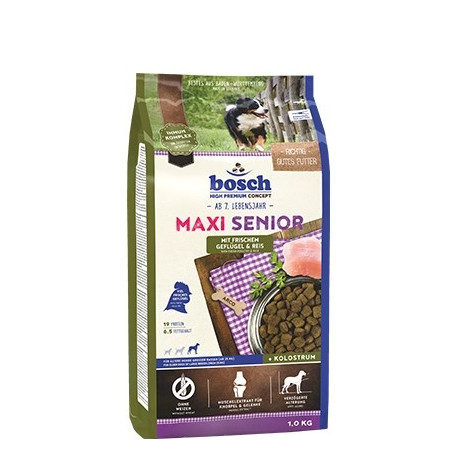 Bosch Hundefutter Maxi Senior linnuliha, 1 pakk (1 x 12,5 kg) riis