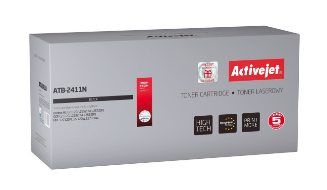 Activejet ATB-2411N Toner (replacement for Brother TN-2411; Supreme; 1200 pages; black)