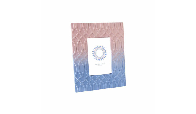 Photo frame DKD Home Decor S3021256 Mandala Blue Pink Wood Scandinavian (14 x 4 x 19 cm)