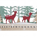 Adventes kalendārs DKD Home Decor Koks Ziemeļbrieži (40 x 4 x 22 cm) (2 gb.)