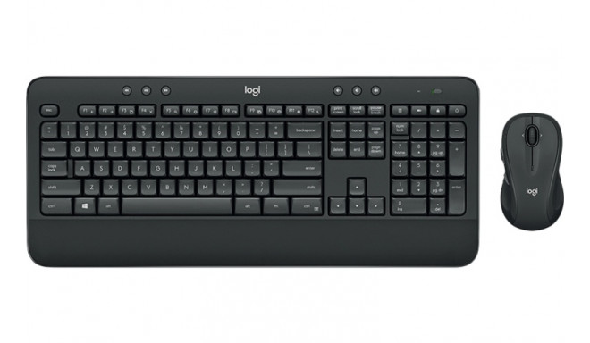 Logitech Advance Wireless Keyboard and Mouse Combo MK545, keyboard layout US, Black