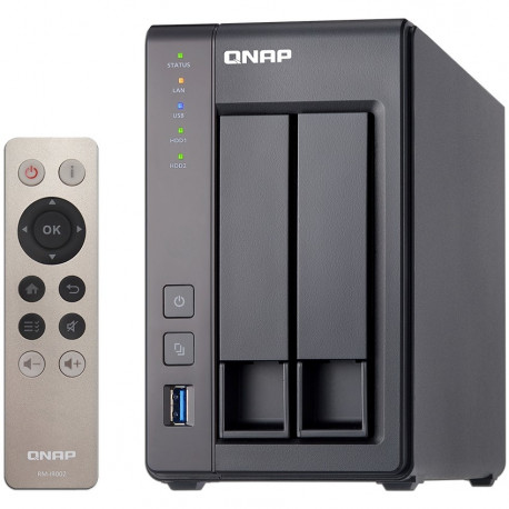 2-Bay QNAP TS-251+-2G Intel Celeron 2.0GHz Quad Core (up to 2.42GHz) Adapter