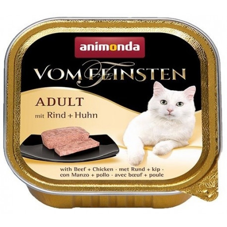 ANIMONDA Vom Feinsten Adult Beef with chicken - wet cat food - 100g