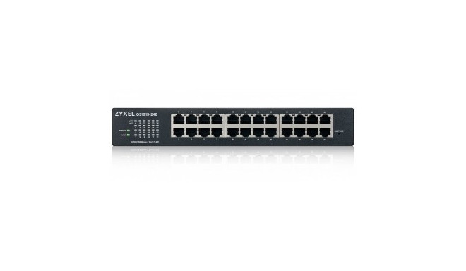 ZYXEL GS1915-24E, 24-PORT GBE SMART SWITCH, HYBRID MODE, STANDALONE OR NEBULAFLEX CLOUD, RACKMOUNT, 