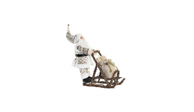 Decorative Figure DKD Home Decor Father Christmas Christmas Grey Champagne Wood 42 x 22 x 48 cm