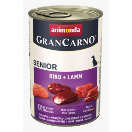 ANIMONDA GranCarno Senior veiseliha lambaga märg koeratoit 400g