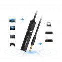 Ugreen Bluetooth 5.0 vysílač bezdrátový audio adaptér 3,5 mm mini jack černý (40761 CM107)