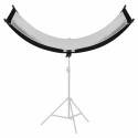 Quadralite curver reflector with frame