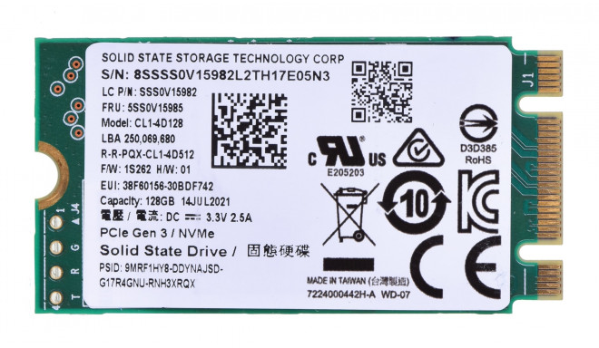 Liteon SSD M.2 NVMe 2242 128GB PCIe Gen 3x2 After the tests