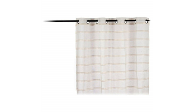Curtain Stripes Net curtain 140 x 0,1 x 260 cm Beige (140 x 260 cm)
