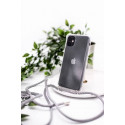 Samsung A30s Case with rope Black Transparent