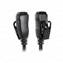 EM-2027/M1 G shape earpiece with lapel PTT for Kenwood 2pin connector