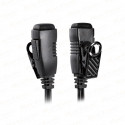 EM-2027/M1 peakomplekt mikrofoni ja kõrvaklapp G-kujulise kõrvatoega Motorola kahvel