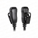 EM-3927/K1 acoustic tube earpiece with lapel PTT for Kenwood 2pin connector