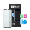 5D Full Glue Tempered Glass - for Xiaomi Redmi Note 9 black