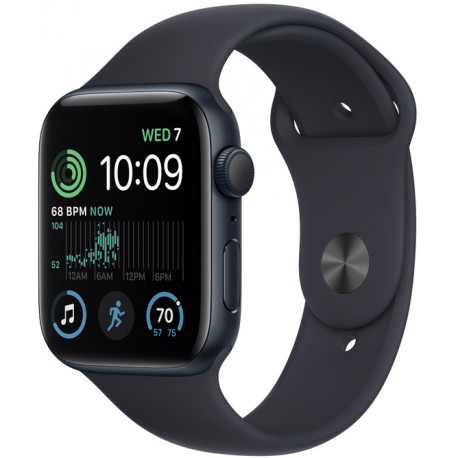 Apple Watch SE 2 GPS 44mm Sport Band, midnight