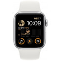 Apple Watch SE 2 GPS 40mm Sport Band, silver/white