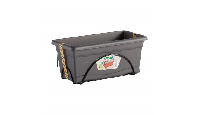 Alusega Lillepott Plastiken Antratsiithall polüpropüleen 50 x 20 cm