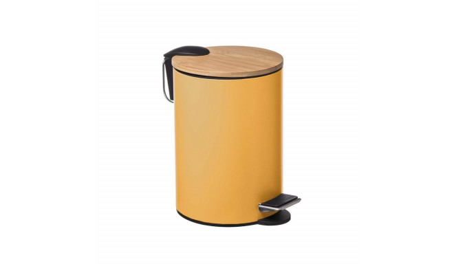 Waste bin 5five Colors Yellow Multicolour Bamboo 3 L Mustard