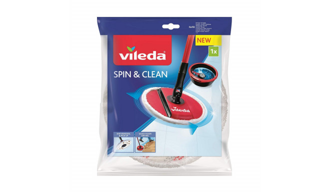 Mop Replacement To Scrub Vileda Spin & Clean Microfibres