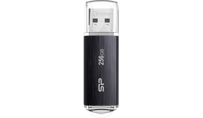 Silicon Power mälupulk 256GB Blaze B02 USB 3.2, must