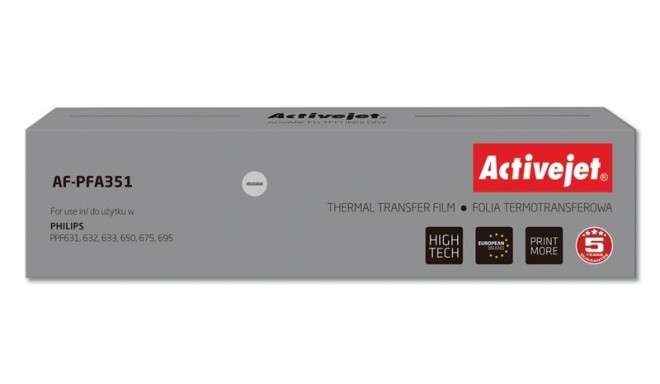 Activejet AF-PFA351 faksi kile (asendus Philips PFA351, Magic 5; Supreme; 213mm x 45m)