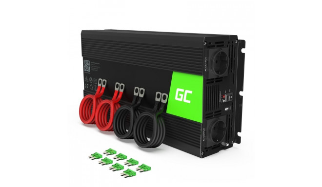 Green Cell INV12 power adapter/inverter Auto 3000 W Black