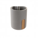 Щетка для унитаза DKD Home Decor Натуральный Серый Цемент Бамбук (9,5 X 9,5 X 36,5 CM)