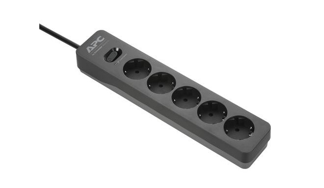 APC PME5B-GR surge protector Black 5 AC outlet(s) 230 V 1.5 m
