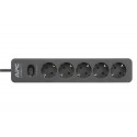 APC PME5B-GR surge protector Black 5 AC outlet(s) 230 V 1.5 m