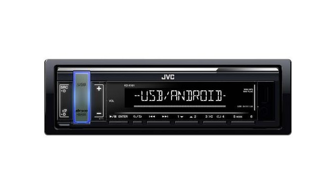JVC KD-X161 car media receiver Black 200 W