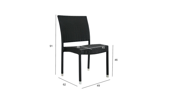 Chair WICKER-3 black