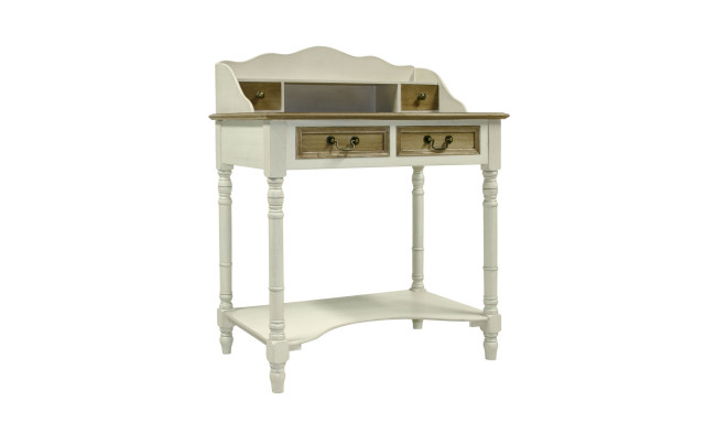 Dressing table SAMIRA 80x48xH101cm, antique white/natural