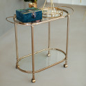 Serving cart GENUA 88x39xH76cm, golden