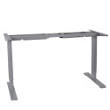 Table leg ERGO with 2 motors, silver grey