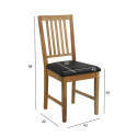 Chair GLOUCESTER black/oak